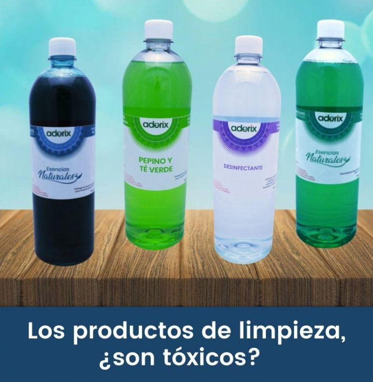 Los productos de limpieza son tóxicos