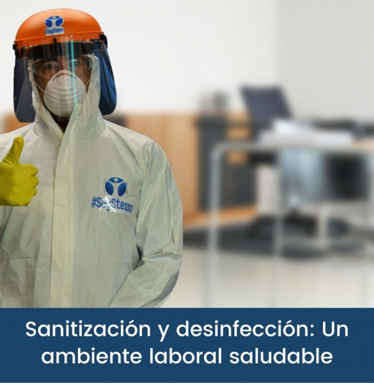 Sanitización y desinfección Un ambiente laboral saludable