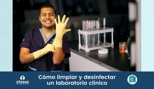 Cómo limpiar y desinfectar un laboratorio clínico