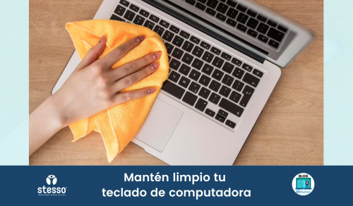 Manten limpio tu teclado de computadora
