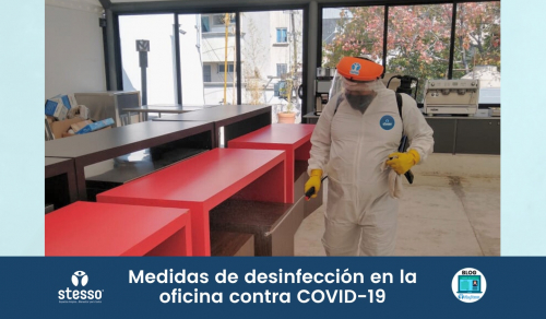 Medidas de desinfección en la oficina contra COVID 19