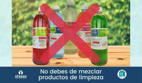 No mezclar productos de limpieza