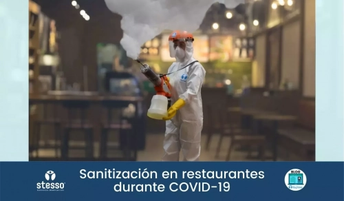 Sanitizacion en restaurantes durante COVID 19