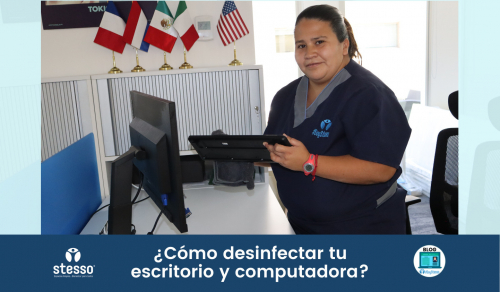 Cómo desinfectar tu escritorio y computadora