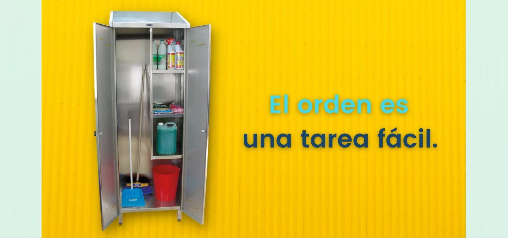 Cómo ordenar los productos de limpieza en oficinas