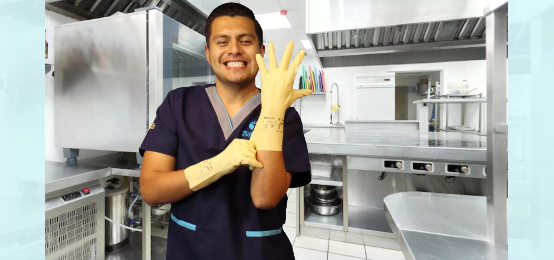 Limpieza y desinfección del área de comedor en industrias