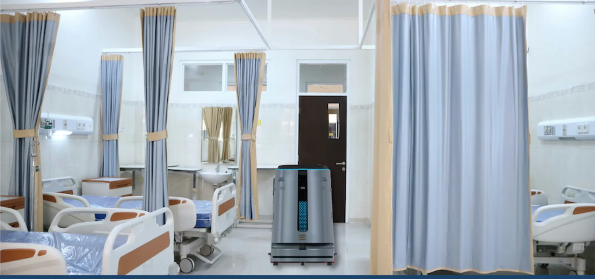 Robots de limpieza en hospitales